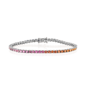 Sapphire Jewelry: Rainbow Tennis Bracelet BR0003.1.30.74