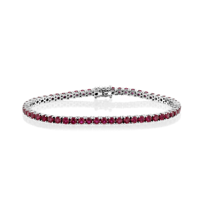 Gemstone Bracelets: RUBY TENNIS BRACELET BR0003.1.33.26