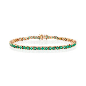 Gemstone Bracelets: Emerald Tennis Bracelet BR0004.5.30.27