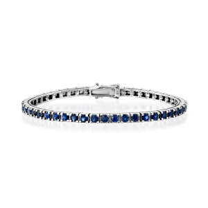 Men's Gold Jewelry: Sapphire Tennis Bracelet - 0.17 BR0320.1.34.28