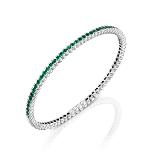 Emerald-Jewelry: Emeralds Tennis Bangle - 0.034 BR1363.1.19.27