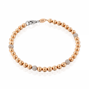Men's Diamond Jewelry: Gold Ball Bracelet - 5 Mm BR1641.6.18.01