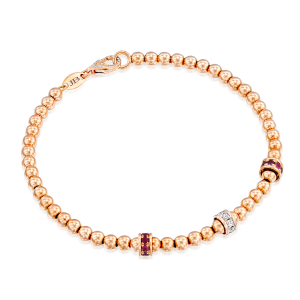 Men's Diamond Jewelry: Gold Ball Bracelet - 4 Mm BR1642.5.15.07