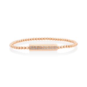 Outlet Bracelets: Diamond motif Gold Spring Bracelet BR1647.5.07.01
