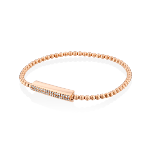 Outlet Bracelets: צמיד קפיץ מוטיב יהלומים BR1647.5.07.01