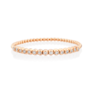 Outlet Bracelets: 15 Diamonds Gold Spring Bracelet BR1648.5.16.01
