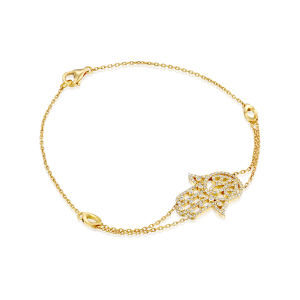 Gold Bracelets: Diamonds Hamsa Bracelet BR4109.0.07.01