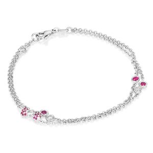 Outlet Bracelets: Diamond & Ruby Papillon Bracelet BR8008.1.14.07