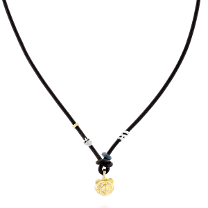 Men's Diamond Jewelry: C2085 Bear Necklace C2085YBEAR