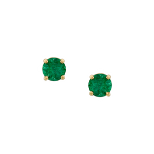 Gemstone Earrings: Emerald Stud Earrings - 0.58 EA0002.0.17.27