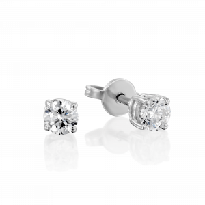 Solitaire Diamond Earrings: Diamond Stud Earrings - 0.23 CT EA0002.1.10.01