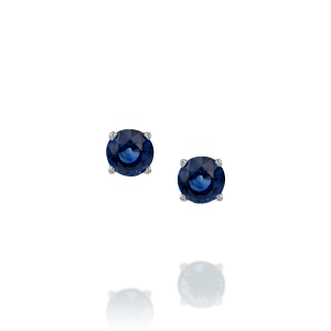 Stud Earrings: Blue Sapphire Stud Earrings - 0.3 EA0002.1.12.28