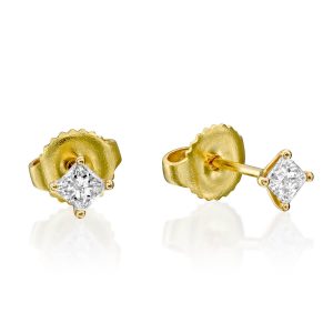 Solitaire Diamond Earrings: Diamond Stud Earrings - 0.12 EA0100.0.05.01