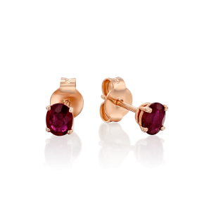 Gemstone Earrings: Ruby Stud Earrings EA0201.5.14.26