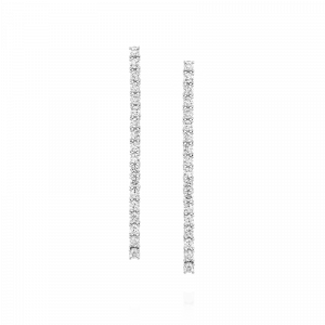 Gifts for the Bride: 18 Diamonds Tennis Earrings EA0803.1.24.01