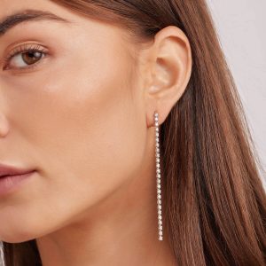 Diamond Earrings: 25 Diamonds Tennis Earring - Singel EA0805.1.14.01