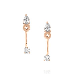 Stud Earrings: Diamond Mini Jacket Earrings EA2001.5.11.01