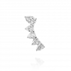עגילי יהלומים: עגיל מטפס 5 טיפות יהלומים - ימין EA2221.1.15.01R