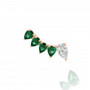 New Arrivals: Emerald & Diamond Pear Shape Earring - Right EA2221.5.15.80R