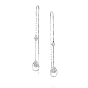 Diamond Earrings: Diamond Tears Drop Earrings EA2302.1.04.01