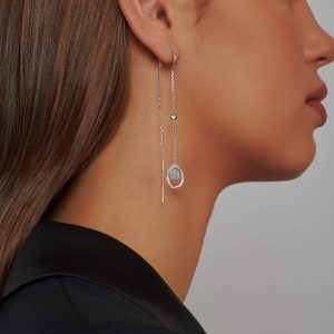 Diamond Earrings: Diamond Tears Drop Earrings EA2302.1.04.01