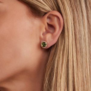 Gemstone Earrings: Tourmaline Diamonds Diana Earrings EA2505.5.22.66