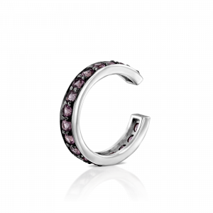 Gemstone Earrings: Pink Sapphire Ear Cuff EA3540.1.09.29