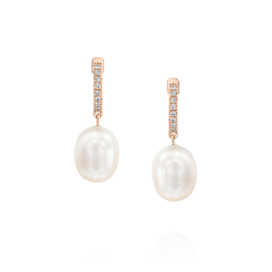 Gifts for New Moms: Pearl Diamonds Drop Earrings EA4201.5.06.15