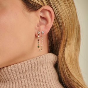 Women's Earrings: Double Hole Earring - Single EA5851.5.12.11