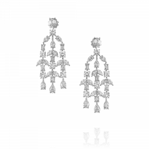 עגילים תלויים: עגילי שנדלייר יהלומים EA6016.1.44.01