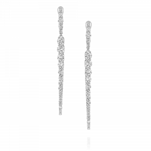עגילים לאישה: עגילי יהלומים ארוכים קלאסיים EA6019.1.28.01