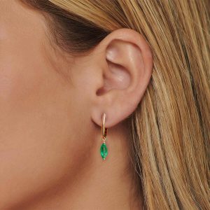 Gemstone Earrings: Jordan Emeralds Drop Earrings EA6070.5.16.27
