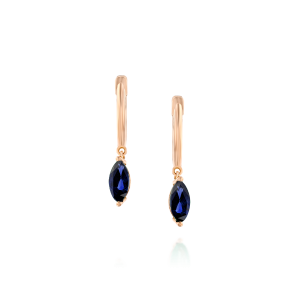 Drop Earrings: Jordan Blue Sapphires Drop Earrings EA6070.5.17.28