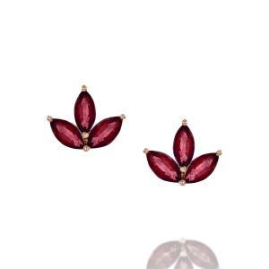 Stud Earrings: Ruby Clover Earrings EA8816.1.19.26