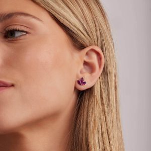 Gemstone Earrings: Ruby Clover Earrings EA8816.1.19.26
