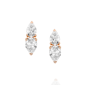 Solitaire Diamond Earrings: Double Pear Cut Diamond Earrings EA8817.5.20.01