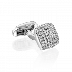 Accessories: Diamond Gold Cufflinks KU5351.1.19.01