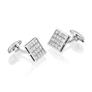 Men's Accessories: Princess Cut Diamond Cufflinks KU5361.1.26.01