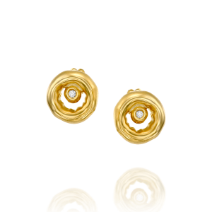 Stud Earrings: Mo2078 Gold Earrings MO2078