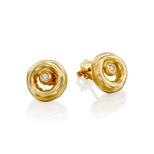 Stud Earrings: Mo2078 Gold Earrings MO2078
