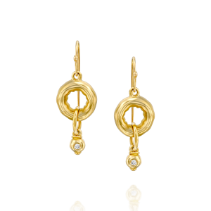 Diamond Earrings: MO2080 GOLD EARRINGS MO2080