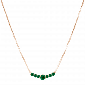 Emerald-Jewelry: 7 Emerald Wings Necklace NE1400.5.13.27
