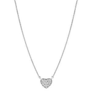 Gold Necklaces: Heart Diamond Mini Pendant NE1551.1.03.01