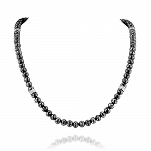Men's Diamond Jewelry: Black Diamond Necklace - 6.5Mm NE1776.1.17.01
