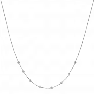 Diamond Pendants: 8 Diamond Necklace - 0.075 NE3693.1.12.01