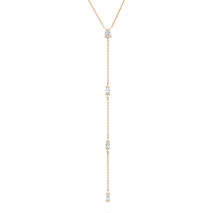 Diamond Pendants: 4 Diamond Lariat Necklace NE3820.5.14.01