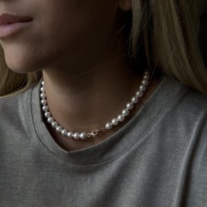 Diamond Necklaces and Pendants: 7.5-8 MM Pearls Necklace NE5818.5.04.01