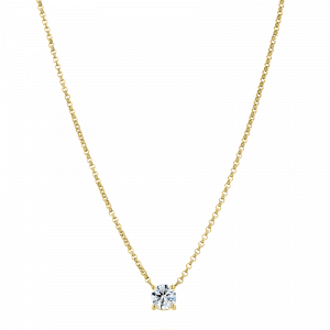 Gifts for New Moms: 0.5 Ct Solitaire Diamond Necklace PE0003.0.10.01