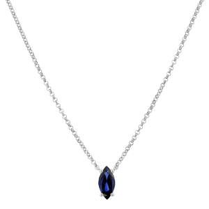 Gold Necklaces: Jordan Blue Sapphire Necklace PE0388.1.13.28