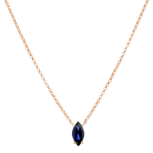 תכשיטים בשיבוץ ספירים כחולים: שרשרת ג׳ורדן ספיר כחול PE0388.5.13.28